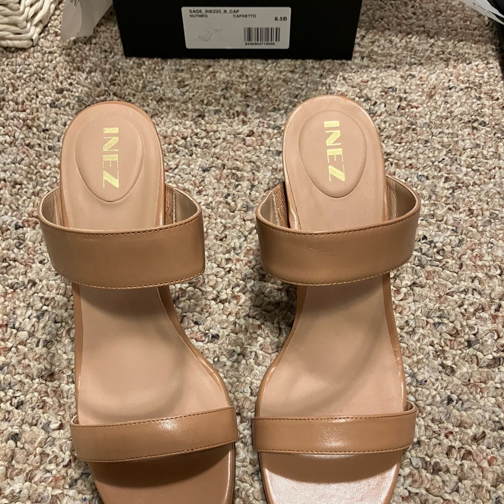 Inez Tan Leather Women's Sandals